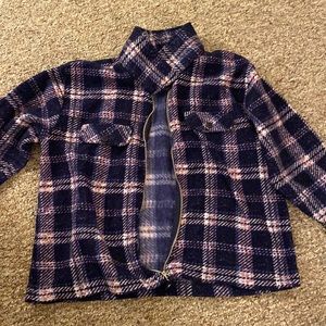 Women’s Large Best United Garment Company Purple Flannel jacket